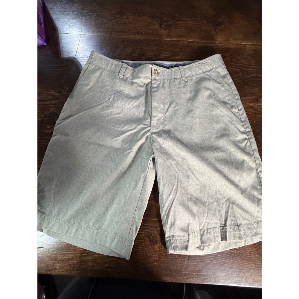 PGA Tour Mens Golf Shorts‎ Khaki Stretch Flat Front Size 36 SA4265